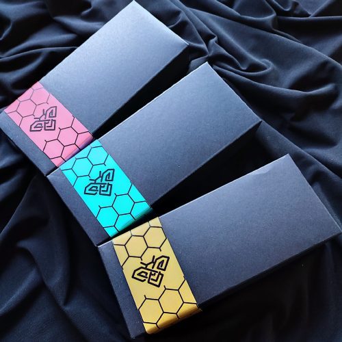 Exkluzív mézválogatás ajándékcsomag, türkiz