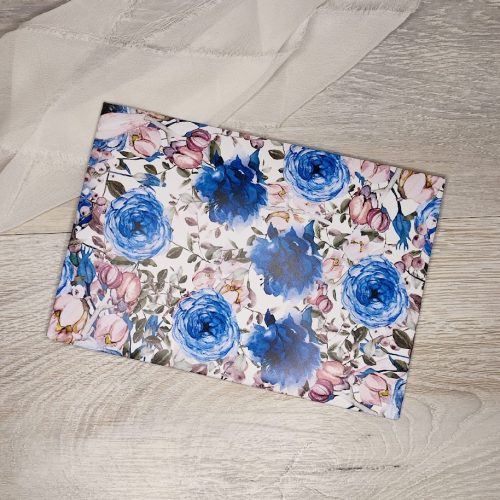 Kézműves boríték "Indigo rózsás"