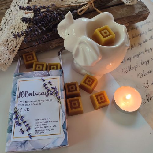 Illatviasz méhviaszból, organikus illóolajokkal