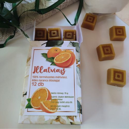 Illatviasz méhviaszból, organikus illóolajokkal