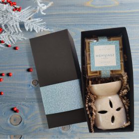   Mézillat Harmónia, illatviasz és kerámia viaszolvasztó szett