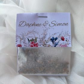   Virágmagos köszönőajándék papírtasakban, "Bloom" design