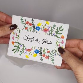   Virágmagok miniborítékban, "Mezei virágos" design