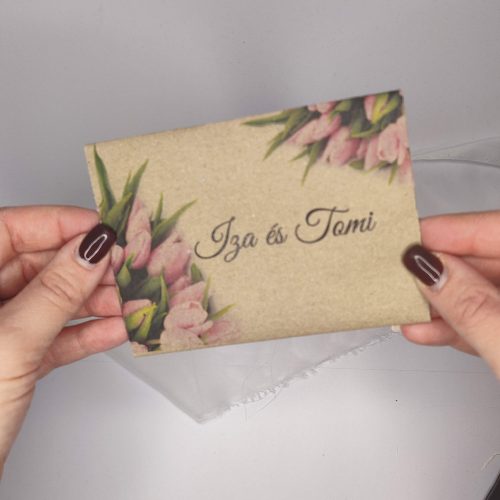 Virágmagok miniborítékban "Tulipános" mintával