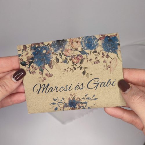 Virágmagok miniborítékban "Indigó rózsás" mintával