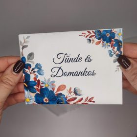   Virágmagok miniborítékban "Kék virágos" mintával