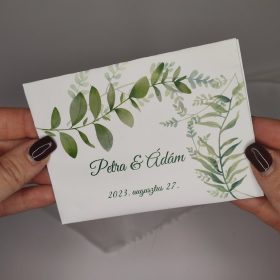 Virágmagok miniborítékban "Greenery" mintával