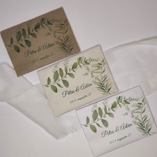 Virágmagok miniborítékban "Greenery" mintával