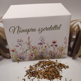 Virágmagos miniboríték nőnapra, virágos mező design