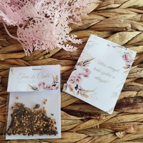   Virágmagos köszönőajándék, "Indián nyár" design