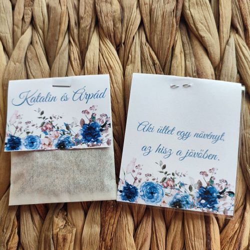 "Indigó rózsás" virágmagos csomagocskák