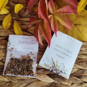   Virágmagos köszönőajándék, "Őszi erdő 2 " design