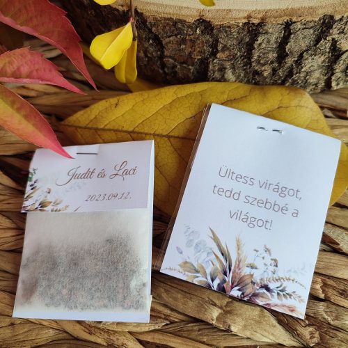 Virágmagos köszönőajándék, "Őszi erdő 2 " design