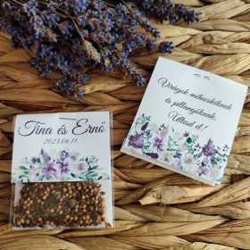   Virágmagos Köszönőajándék, "Plum sorbet" design