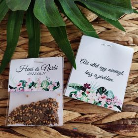   Virágmagos köszönőajándék, "Tropical 1" design