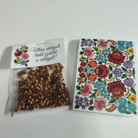 Virágmag kalocsai mintával