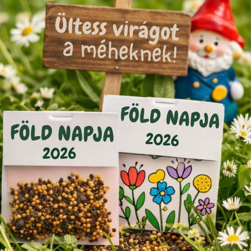 Föld napi virágmagos csomagocska cégeknek – környezetbarát céges ajándék