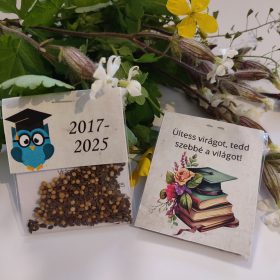 Virágmagos csomagocska ballagásra, 2