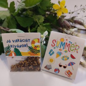 Virágmagos csomagocska évzáróra, 2