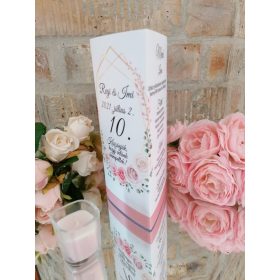 Menüháromszög, "Rózsaszín rózsás" design