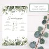 "Sage green" esküvői meghívó szett
