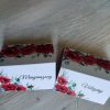 Pipacsos esküvői ültetőkártya / névtábla