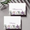 "Plum sorbet" ültetőkártya / névtábla esküvőre