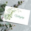 Greenery ültetőkártya esküvőre
