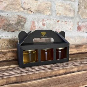   Zsabin Beefarm mézválogatás, Akác-, Vadvirág-, és Selyemfűméz díszdobozban, 3 x 150 g