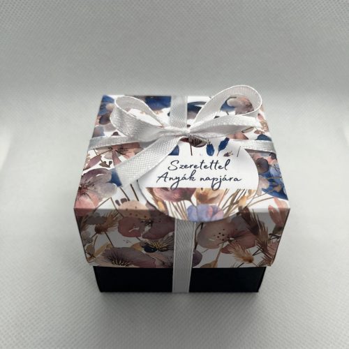 Kézműves Mézes Doboz Egyedi Üzenettel és Virágmagos Ajándékkal