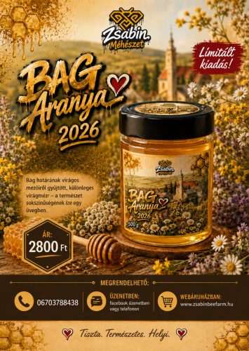 Bag Aranya 2026 virágméz, limitált kiadás