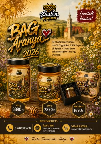 Bag Aranya 2026 virágméz, limitált kiadás