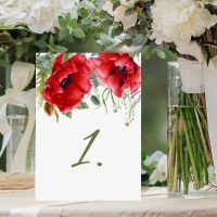 Asztalszámok és feliratok esküvőre